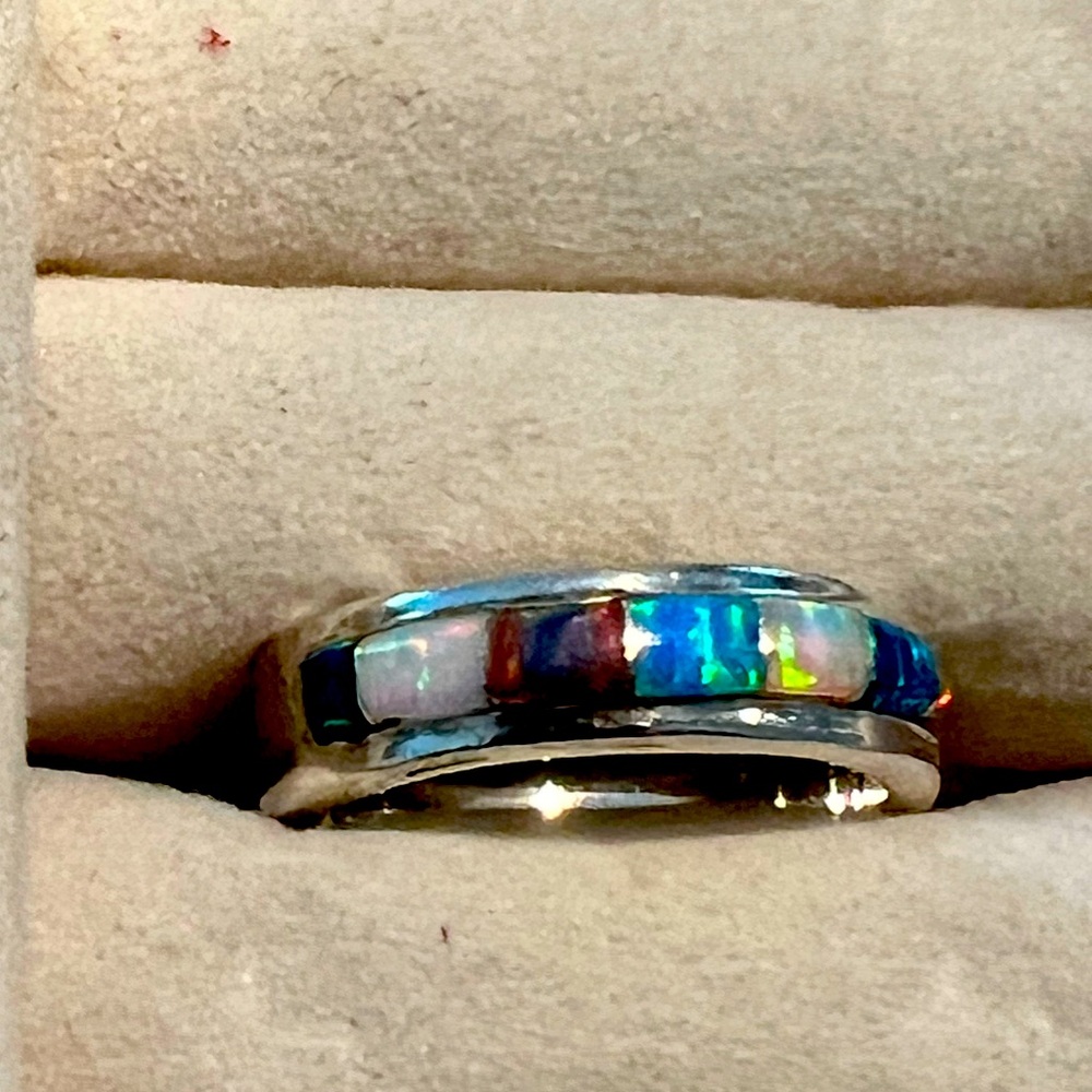 Silver Opal Ring